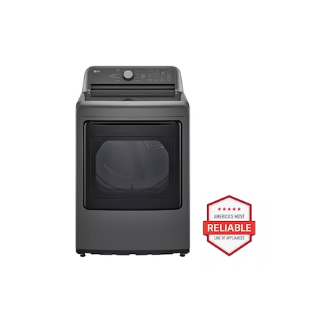 Lg 7.3 cu. ft. Ultra Large Capacity Rear Control Gas Energy Star Dryer DLG7151M